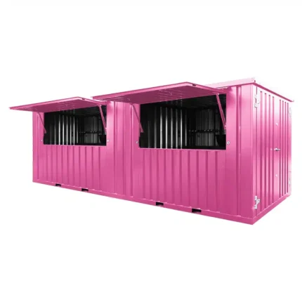 Contentor Bar 6x2m Rosa RAL 3015